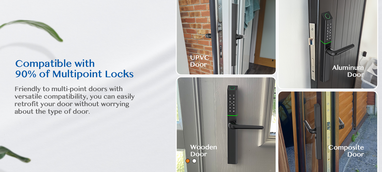 EA 223 Slim Smart Digital Euro Profile Lock for UPVC, Composite, Wooden & Aluminium Doors