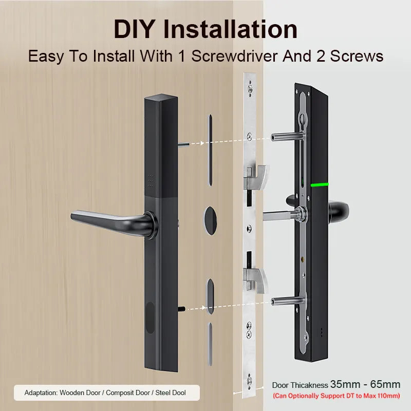 EA 223 Slim Smart Digital Euro Profile Lock for UPVC, Composite, Wooden & Aluminium Doors