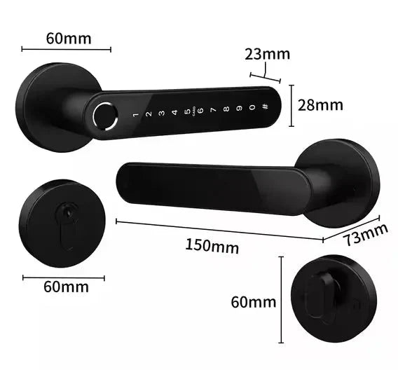 EA 250 Leverline Fingerprint Smart Door Handle