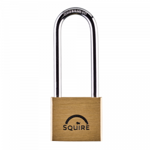 SQUIRE Lion Range Brass Long Shackle Padlocks