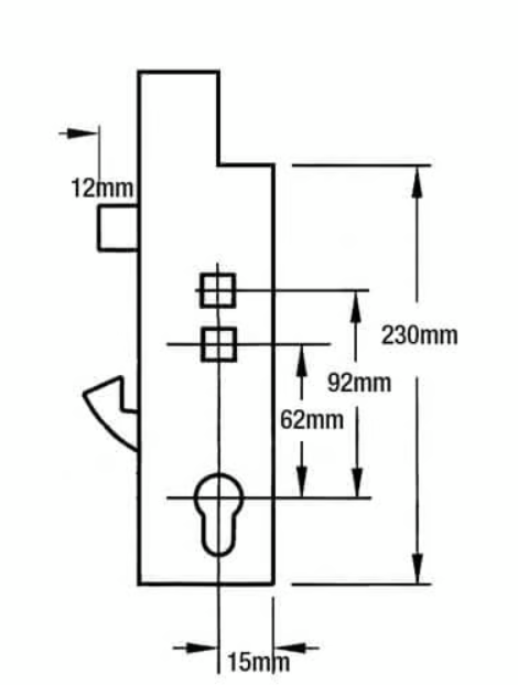 Fullex XL Double Spindle Replacement Lockcase
