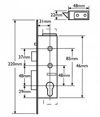ABT GIBBONS Lever Operated Latch & Deadbolt