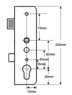AVANTIS Latch & Deadbolt Twin Spindle Gearbox