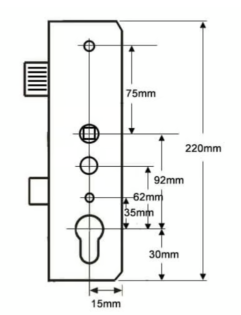 AVANTIS Latch & Deadbolt Twin Spindle Gearbox
