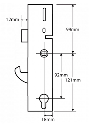 ERA Lever Operated Latch & Hookbolt Split Spindle