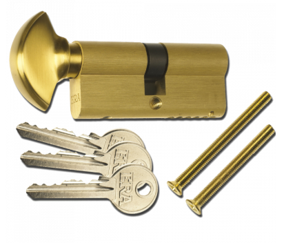 ERA 6 Pin Euro Key & Turn Cylinder 35 - 35