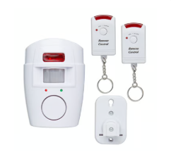 Sure Portable PIR Alarm c/w 2 IR Fobs