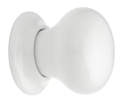 Porcelain Mortice Knobs 60mm Pair White