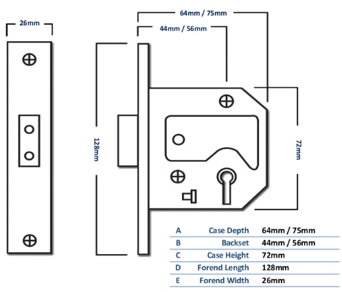 UNION JL21EUS StrongBOLT Euro Deadcase