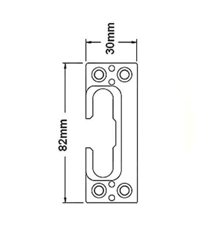 TSS Roller Strike For Upvc Doors