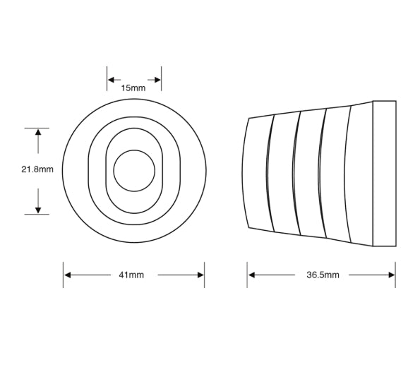 ASEC Oval Bullet Lock Housing