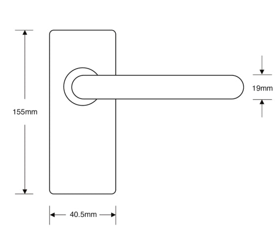 Asec lever lock furniture AS4003