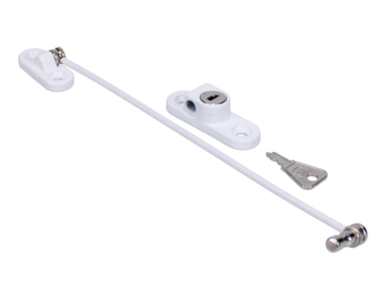 200mm British Standard Mini Locking Cable Window Restrictor