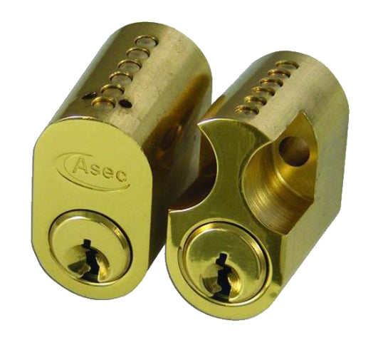 6-Pin Scandinavian Oval External / Internal Cylinder