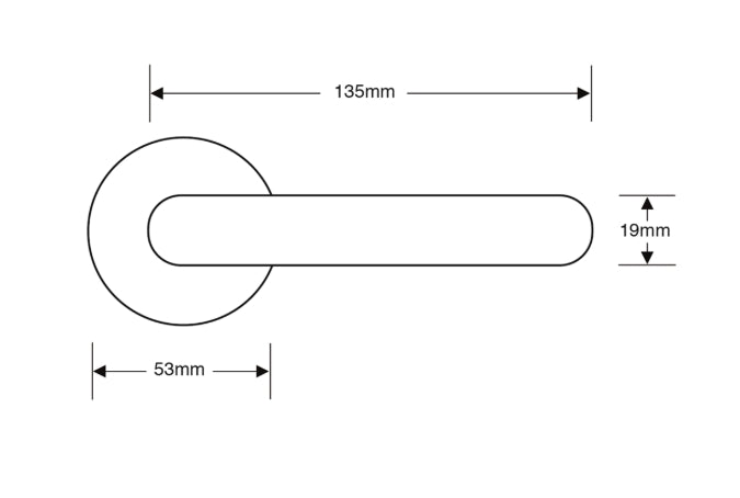 Stainless Steel Round Rose Lever Furniture