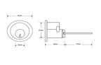 ASEC 6-Pin Rim Cylinder