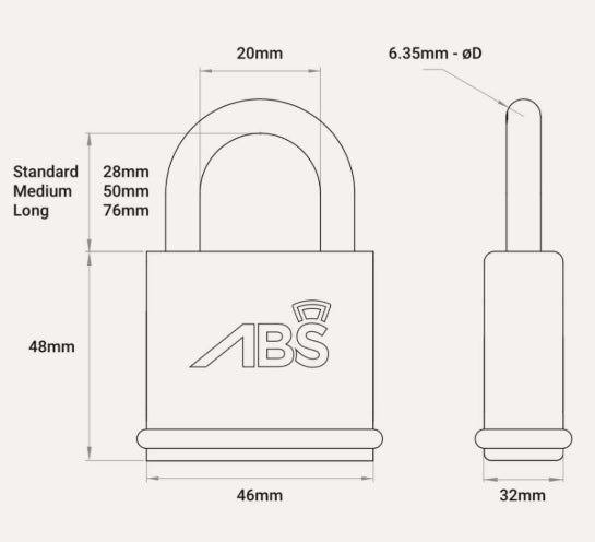 ABS Euro Profile Padlock