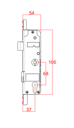 Fullex Old Style 'A Case' Replacement Lockcase