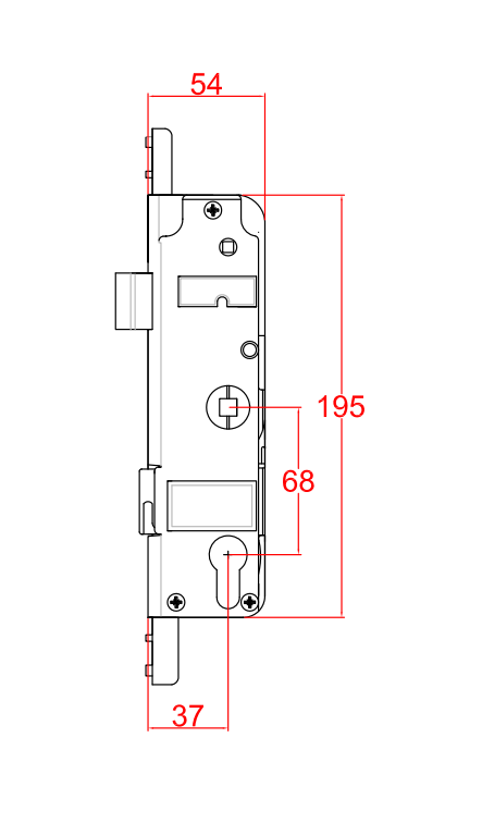 Fullex Old Style 'A Case' Replacement Lockcase