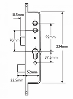 CEGO Surelock Lever Operated Latch & Deadbolt