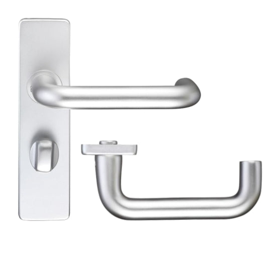 ZOO Return To Door Lever Handle Bathroom Privacy Backplate FD30/60
