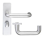 ZOO Return To Door Lever Handle Bathroom Privacy Backplate FD30/60