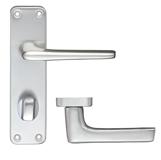 ZOO Lever Handle On Bathroom Privacy Backplate Handle