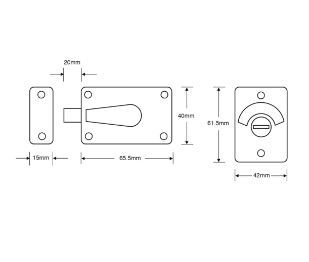 ASEC Toilet Indicator Bolt
