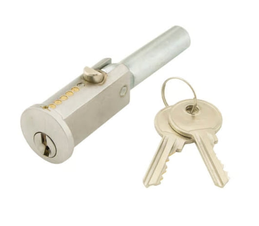 TSS Roller Shutter Bullet Lock - Round Face 24mm Diameter With Flat Sides