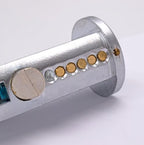 TSS Roller Shutter Bullet Lock - Round Face 24mm Diameter With Flat Sides