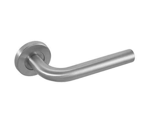TSS Fire Rated Stainless Steel (SSS) 19mm Straight Lever On Rose Furniture