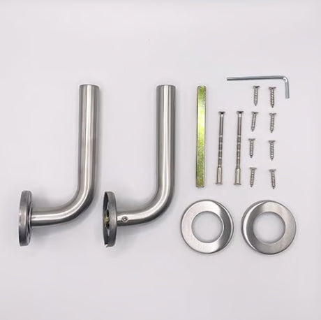 TSS Fire Rated Stainless Steel (SSS) 19mm Straight Lever On Rose Furniture