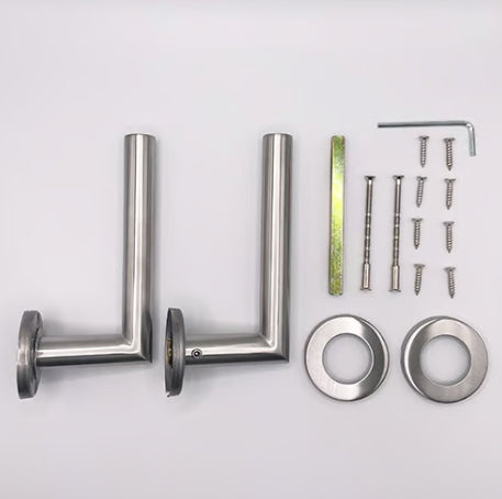 TSS Fire Rated Stainless Steel (SSS) 19mm Mitred Lever On Rose Furniture