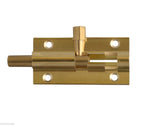 ASEC Brass 25mm Wide Straight Barrel Bolt