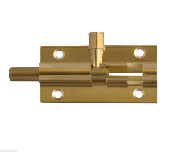 ASEC Brass 25mm Wide Straight Barrel Bolt