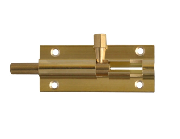 ASEC Brass 25mm Wide Straight Barrel Bolt