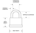 ASEC 787 & 797 Open Shackle Laminated Padlock