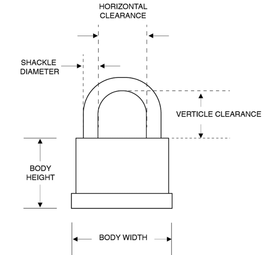 ASEC 787 & 797 Open Shackle Laminated Padlock