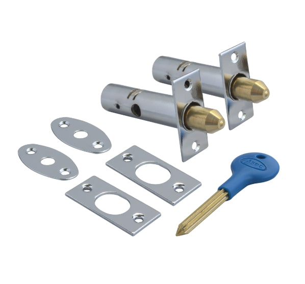 ASEC Door Security Rack Bolt & Key