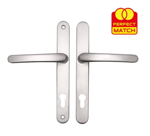 TSS Lever Lever UPVC Multipoint Door Handles - 92mm PZ Sprung 215mm Screw Centres