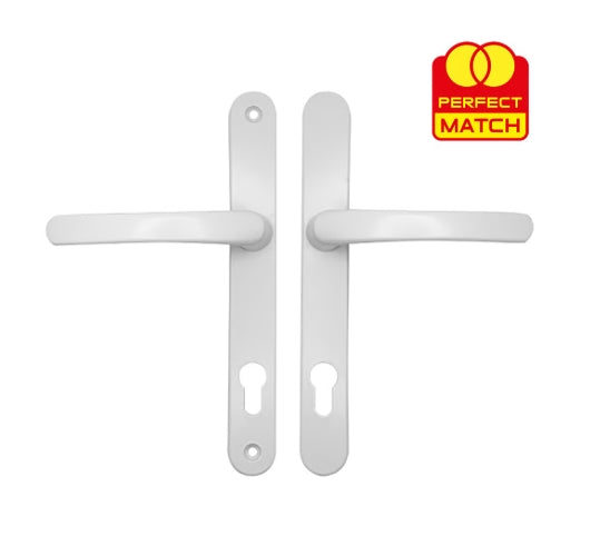 TSS Lever Lever UPVC Multipoint Door Handles - 92mm PZ Sprung 215mm Screw Centres