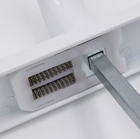 TSS Lever Lever UPVC Multipoint Door Handles - 92mm PZ Sprung 215mm Screw Centres