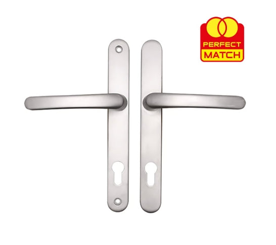 TSS Lever Lever UPVC Multipoint Door Handles - 92mm PZ Sprung 215mm Screw Centres