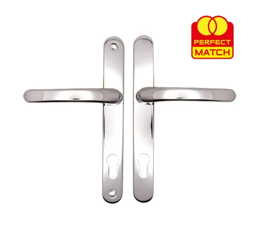 TSS Lever Lever UPVC Multipoint Door Handles - 92mm PZ Sprung 215mm Screw Centres