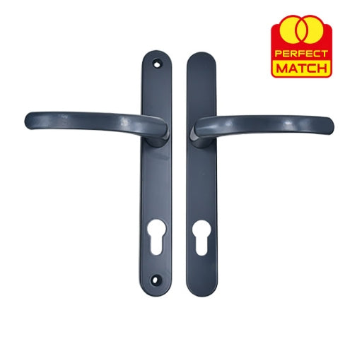 TSS Lever Lever UPVC Multipoint Door Handles - 92mm PZ Sprung 215mm Screw Centres