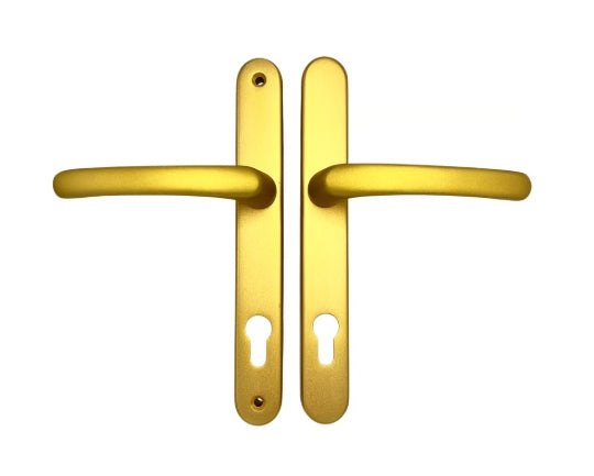 TSS Lever Lever UPVC Multipoint Door Handles - 92mm PZ Sprung 215mm Screw Centres