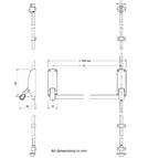 BRITON 376E Single Panic Bolt