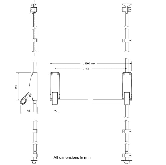 BRITON 376E Single Panic Bolt