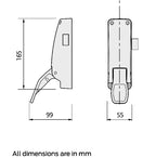 BRITON 1438E Push Pad Panic Latch