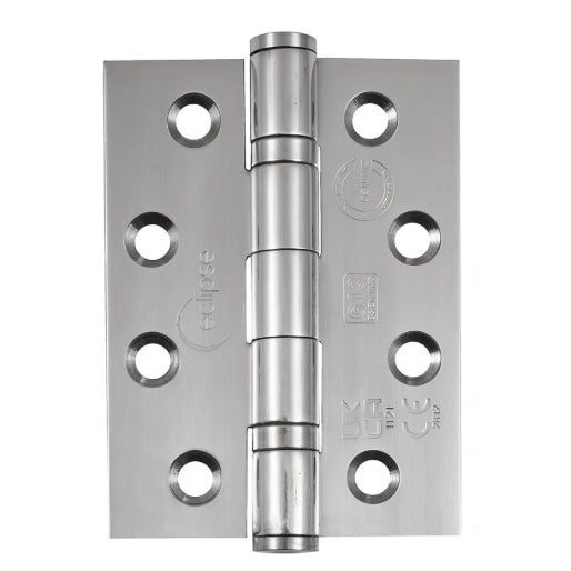 Eclipse Ball Bearing Grade 13 Butt Fire Door Hinge - 102 x 76 x 3mm - Pack of 3